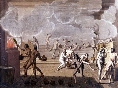 Russian Baths, Early 19th Century by Giulio Ferrario