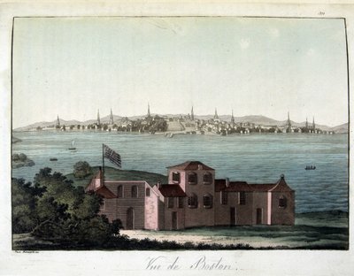 View of the City of Boston - in The Old and Modern Costume, by Dr. Jules Ferrario, ed. Milan by Giulio Ferrario