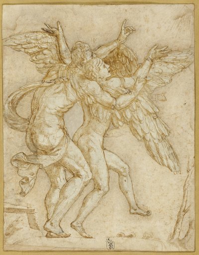 Daedalus and Icarus by Giulio Romano