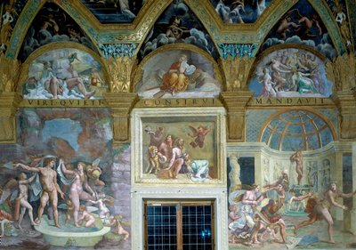 Depictions of the Divine Loves, Sala di Psiche by Giulio Romano