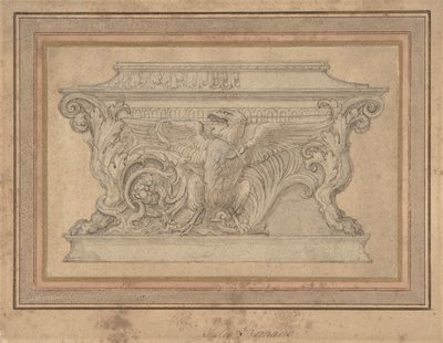 Design for a Casket with the Gonzaga Eagle by Giulio Romano