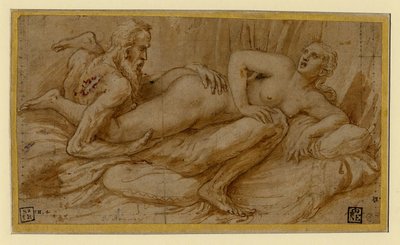 Erotic Scene by Giulio Romano