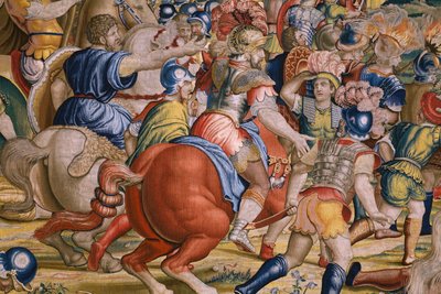 The Acts of Scipio: The battle at Zama. 1523-1532 (detail) by Giulio Romano