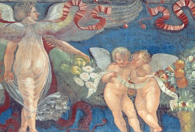 Frieze from the Chamber of the Cupid Frieze (detail) by Giulio Romano