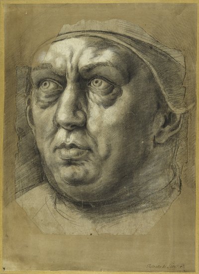 Head of Pope Leo X by Giulio Romano