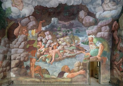 Sala dei Giganti, destruction of the giants by Jupiter
