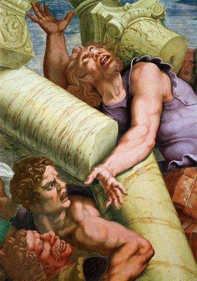 Sala dei Giganti, destruction of the giants by Jupiter