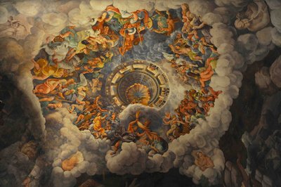 The Fall of the Giants Sala dei Giganti, 1536 by Giulio Romano