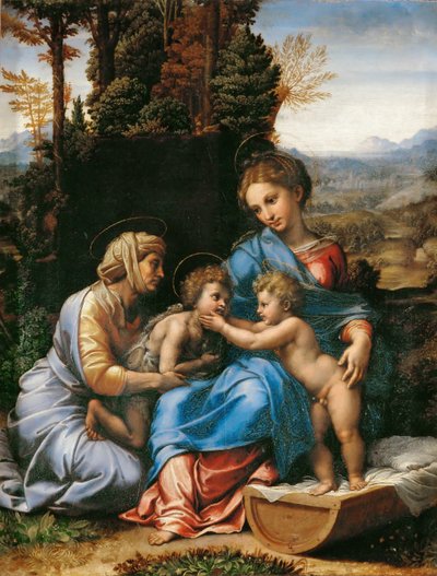 The Holy Family with John the Baptist as a Boy and Saint Elizabeth by Giulio Romano