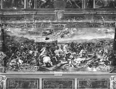 The Battle of Constantine, from the Sala di Costantino, Raphael Rooms by Giulio Romano