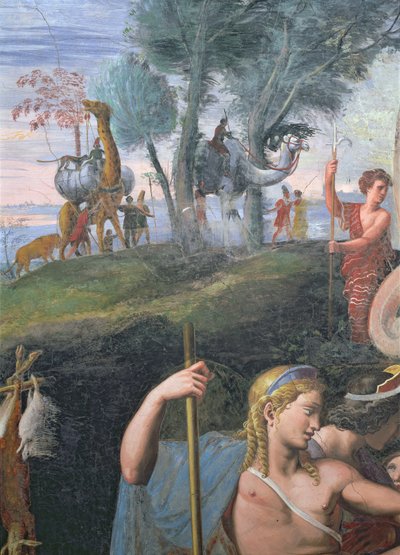 The Noble Banquet Celebrating the Marriage of Cupid and Psyche (detail) by Giulio Romano