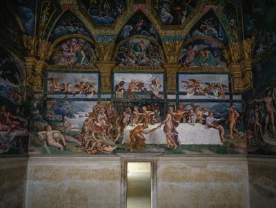 Wedding Feast or Banquet of Gods (detail) by Giulio Romano