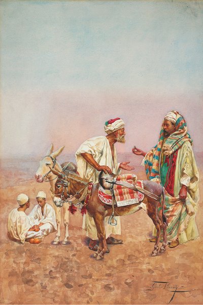 One Dirham for a Ride through the Desert by Giulio Rosati