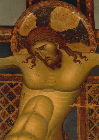 Head of Christ (detail) by Giunta Pisano