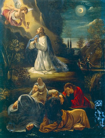 Jesus in Garden, scene from Passion of Jesus by Giuseppe Cesari by Giuseppe Cesari