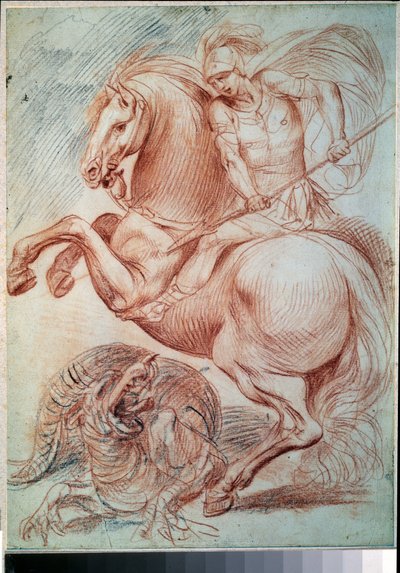 Saint George and the Dragon by Giuseppe Cesari