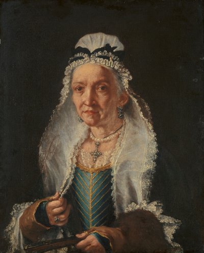 Portrait of an Old Lady by Giuseppe (1655-1743) Ghislandi