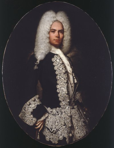 Portrait of Count Flaminio Tassi (?) by Giuseppe  Ghislandi