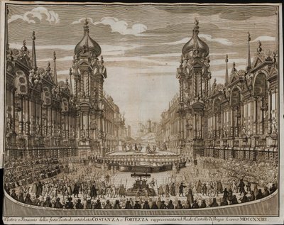 Opera Costanza e Fortezza in the Prague Castle on August 28 by Giuseppe Bibiena