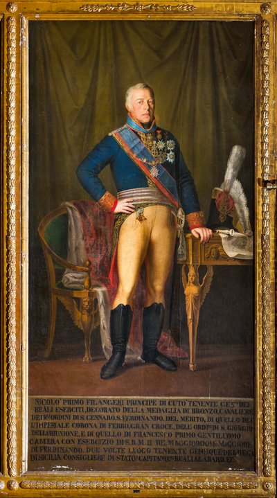 Portrait of Nicolo Filangeri, General Lieutenant of the Kingdom by Giuseppe (school of) Patania