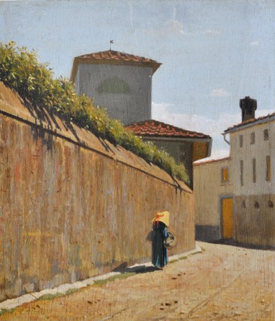 Lane under the sun by Giuseppe Abbati