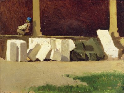 The Cloister by Giuseppe Abbati