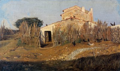The House of Diego Martelli, by Giuseppe Abbati by Giuseppe Abbati