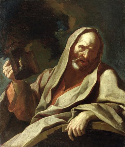 Diogenes with his Lantern by Giuseppe Antonio Petrini
