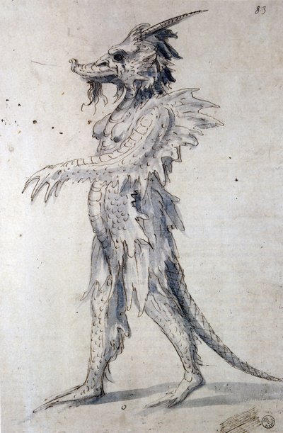 Design for a Dragon by Giuseppe Arcimboldo