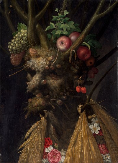 Four Seasons in the One Head by Giuseppe Arcimboldo