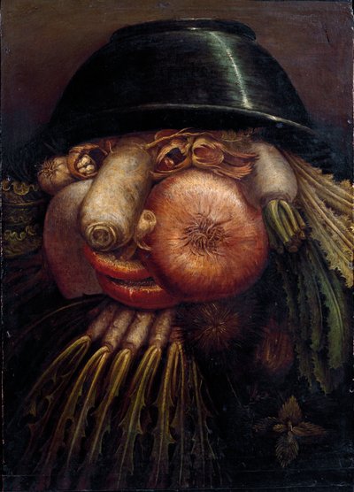 Portrait with vegetables (The Maraicher) by Giuseppe Arcimboldo