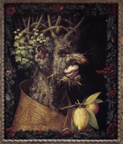 Winter. Allegory about the seasons. Painting by Giuseppe Arcimboldo (1527-1593). Louvre Museum by Giuseppe Arcimboldo