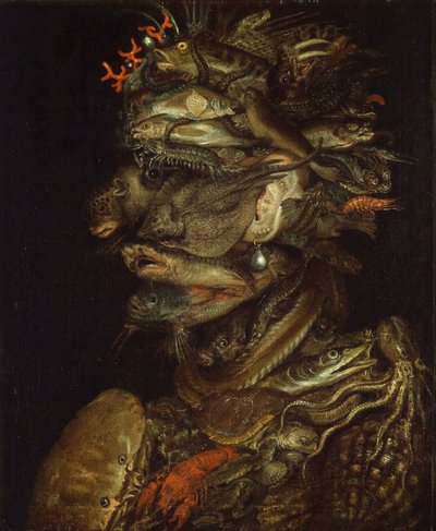 Allegory of Water by Giuseppe Arcimboldo Circle of .