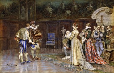 A Presentation of Henri IV of France at the Court of Marguerite Valois by Giuseppe Aureli