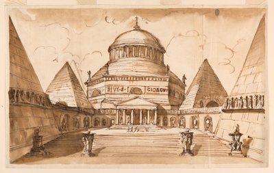 Atrium of a Church to be Dedicated to St. George by Giuseppe Barberi
