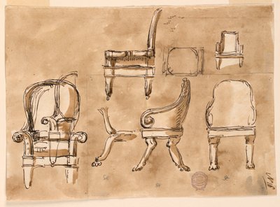 Chairs by Giuseppe Barberi