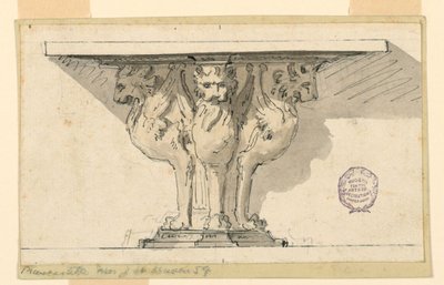 Design for a Console Table by Giuseppe Barberi