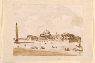 Design for a Square with a Palace by Giuseppe Barberi