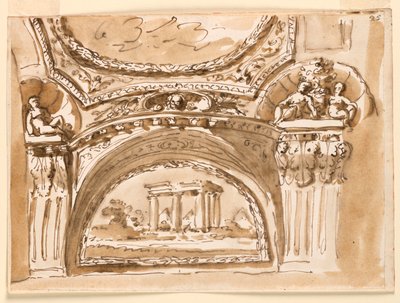Design for Ceiling Decoration by Giuseppe Barberi