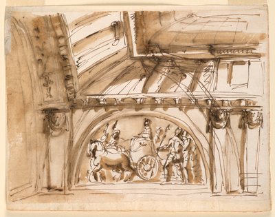 Design for ceiling decoration by Giuseppe Barberi