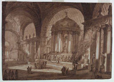 Stage Design, Temple of Love by Giuseppe Barberi