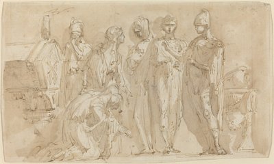 Coriolanus before the Women of Rome by Giuseppe Bernardino Bison