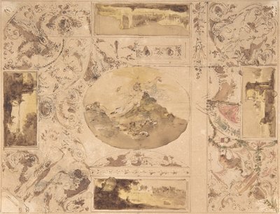 Designs for the Decoration of a Ceiling by Giuseppe Bernardino Bison