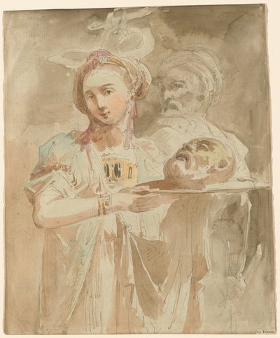 Salome with the Head of Saint John the Baptist by Giuseppe Bernardino Bison