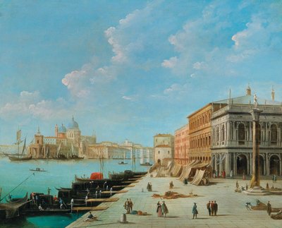 The Molo, Looking Towards the Zecca with the Column of Saint Theodore by Giuseppe Bernardino Bison