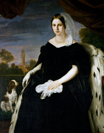 Portrait of Princess Maria Antonia of the Two Sicilies by Giuseppe Bezzuoli
