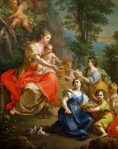 Allegory of Innocence, Detail by Giuseppe Bonito