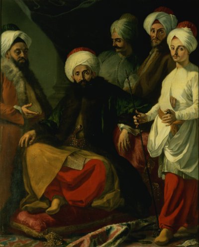 The Turkish Ambassador and his Entourage at the Court of Naples by Giuseppe Bonito