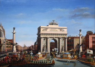 The Entry of Napoleon into Venice on the 29th of November 1807 by Giuseppe Borsato