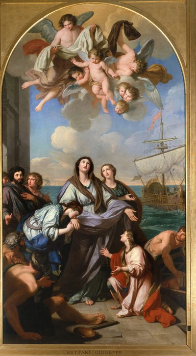 St. Paula of Rome departs for the Holy Land by Giuseppe Bottani